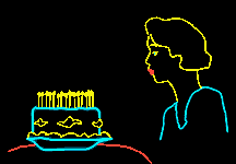 pic of animated-image-of-woman-blowing-out-candles