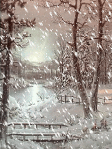 pic of heavy-snowfall-in-woods-animated-gif
