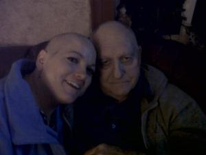 me and my dad bald