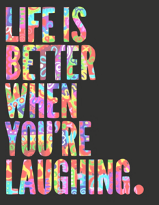 pic of laughter saying for blog